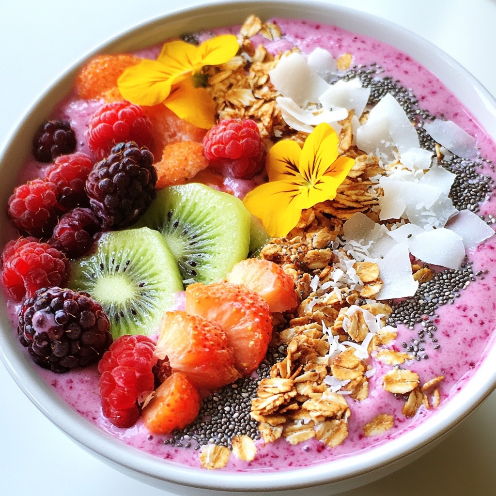 Dragon Fruit Smoothie Bowls Delicious and Nutritious Dish