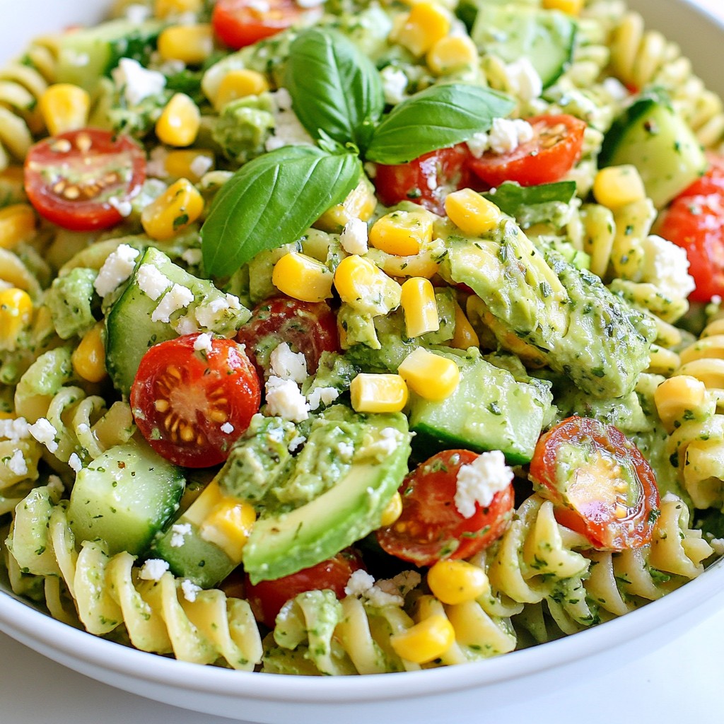 Green Goddess Pasta Salad Fresh and Flavorful Dish
