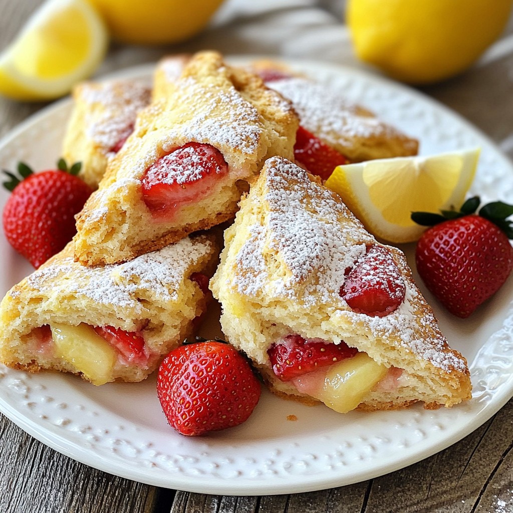 Strawberry Lemonade Scones Delightful and Simple Recipe