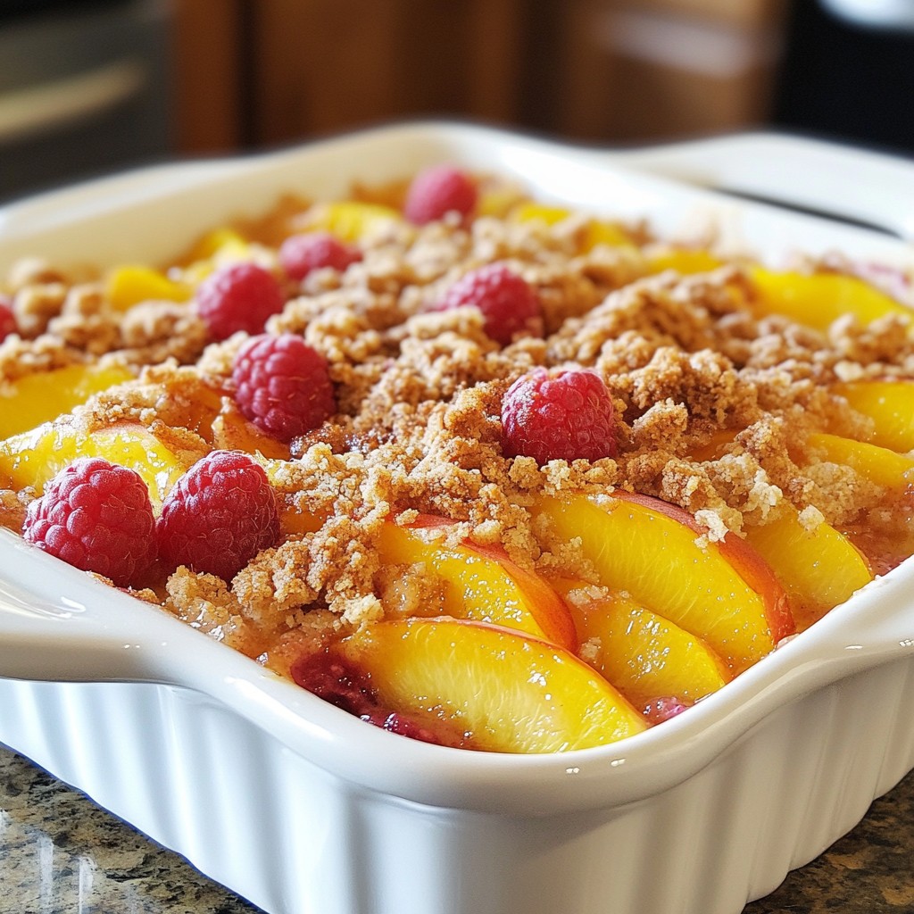 Peach Raspberry Crumble Fresh and Flavorful Treat