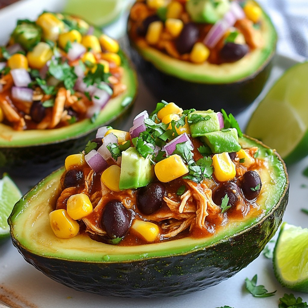 BBQ Chicken Stuffed Avocados Flavorful and Easy Dish