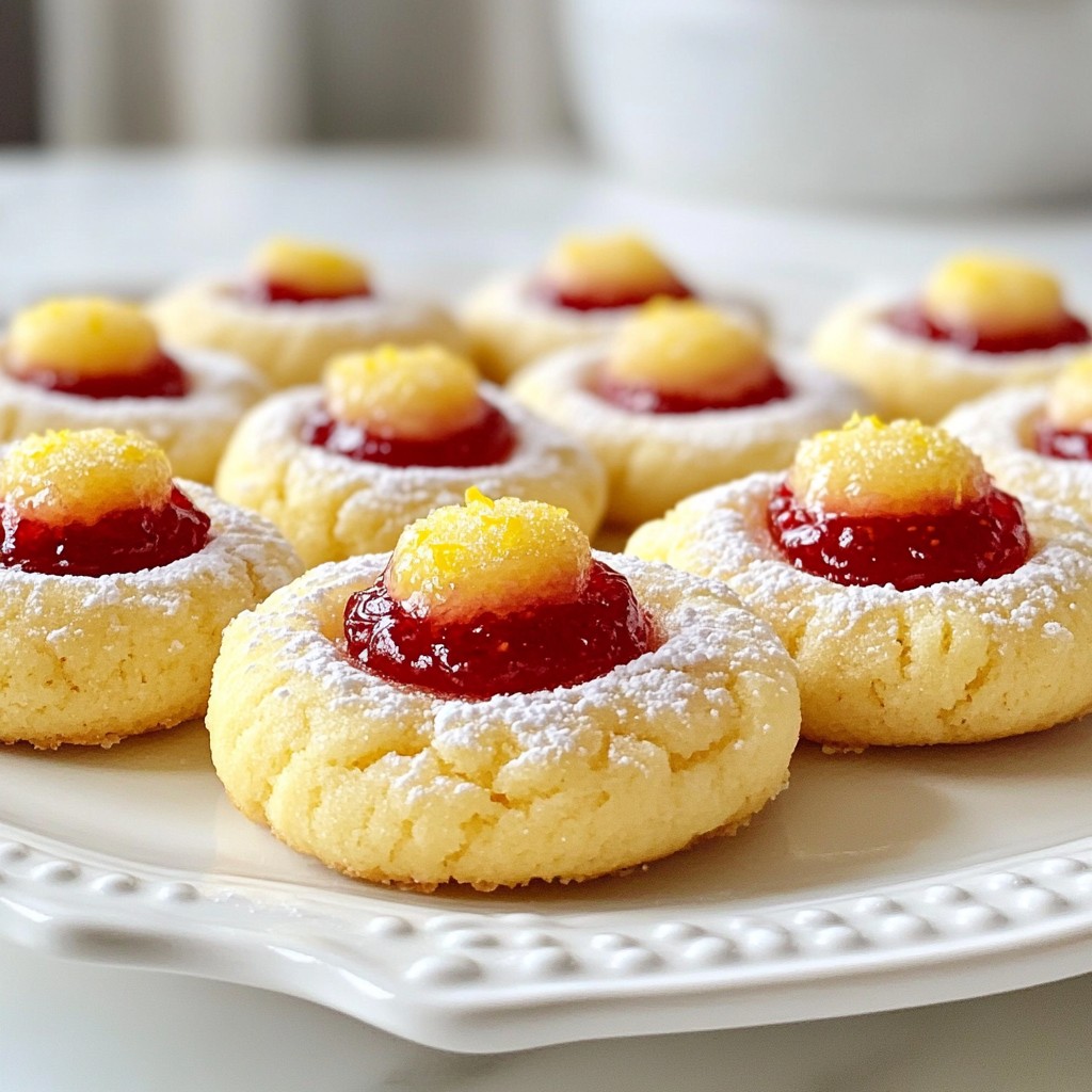 Raspberry Lemon Thumbprint Cookies Flavorful Delight
