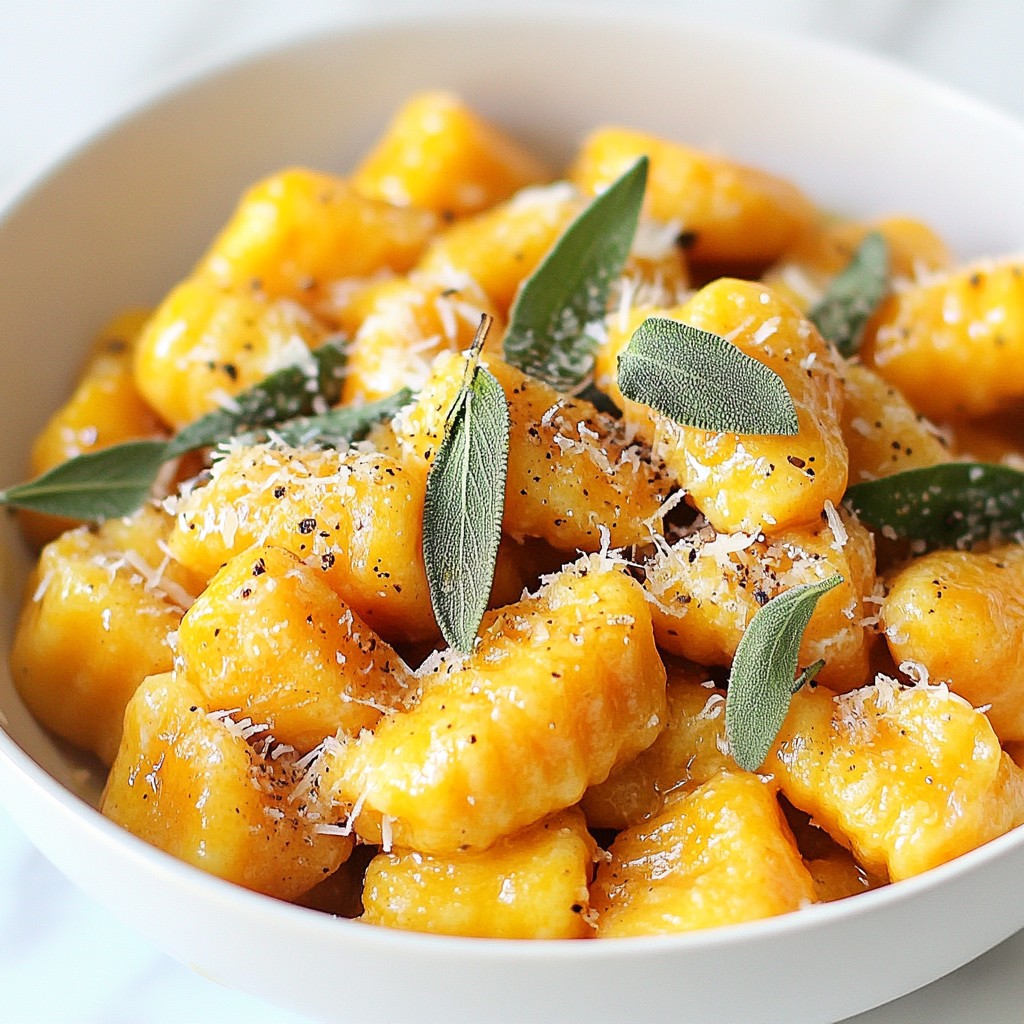 Sweet Potato Gnocchi with Sage Butter Delight