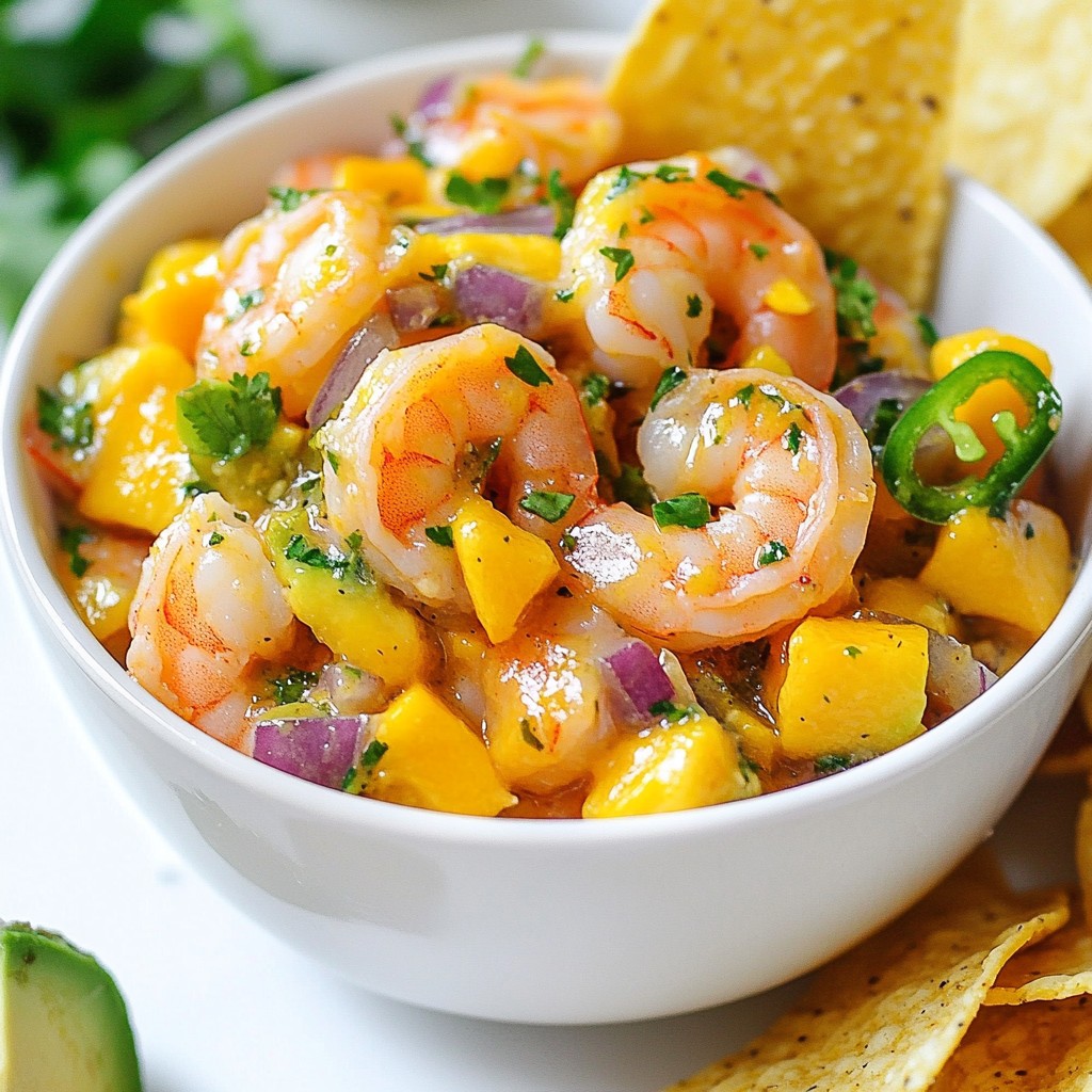 Spicy Mango Shrimp Ceviche Flavorful and Fresh Dish