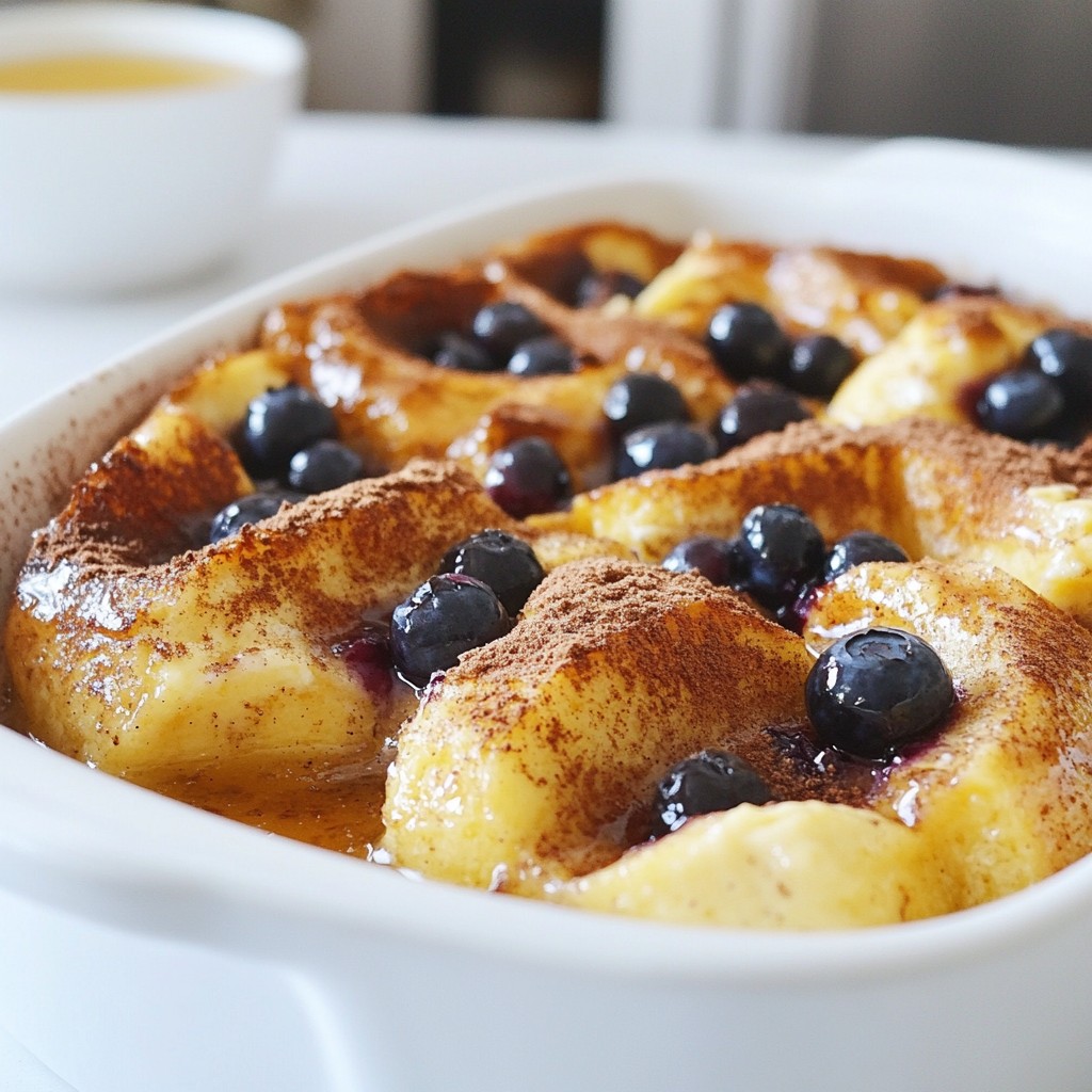 Blueberry Cheesecake French Toast Bake Delight
