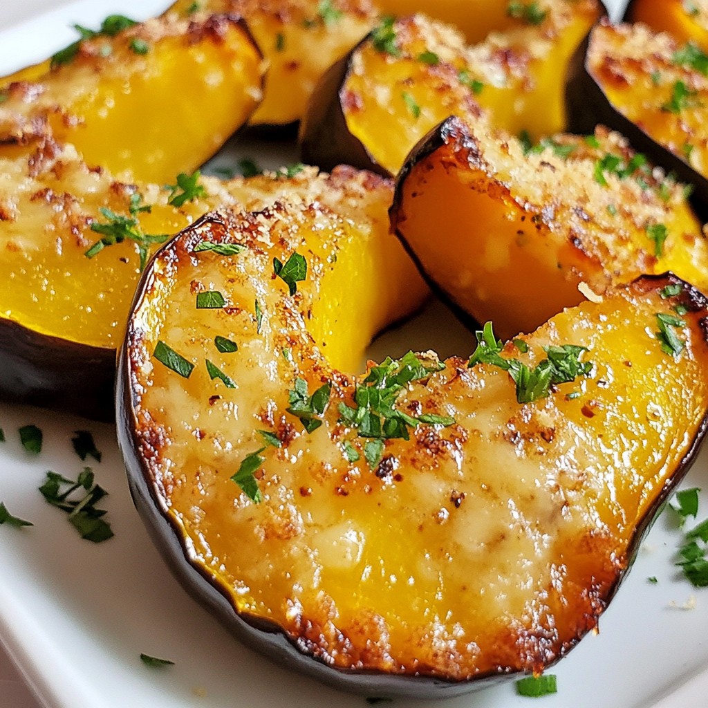 Garlic Parmesan Roasted Acorn Squash Flavorful Dish