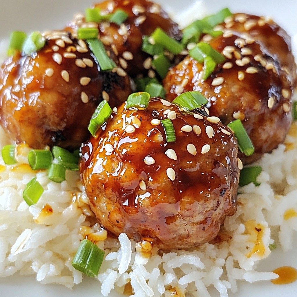 Teriyaki Glazed Turkey Meatballs Healthy Flavor Burst