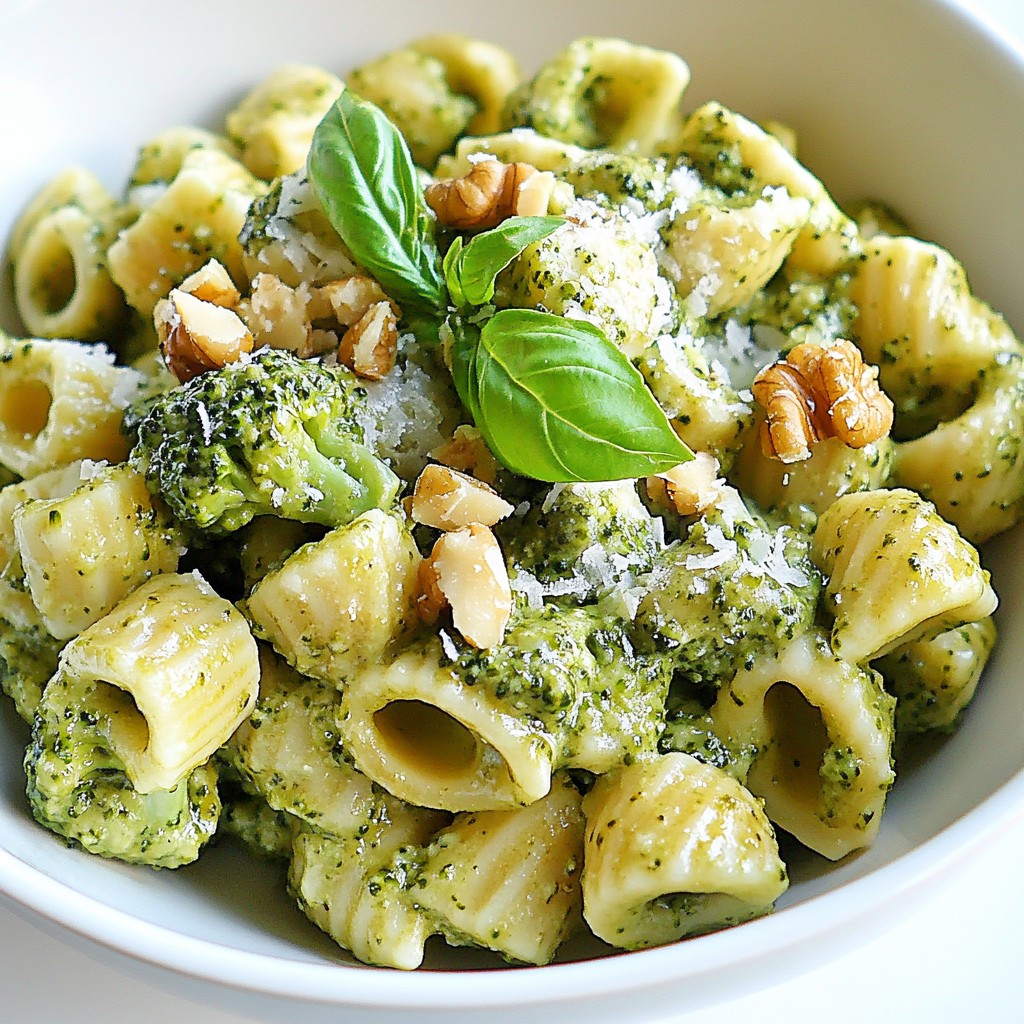 Broccoli Pesto Pasta Flavorful and Easy Recipe