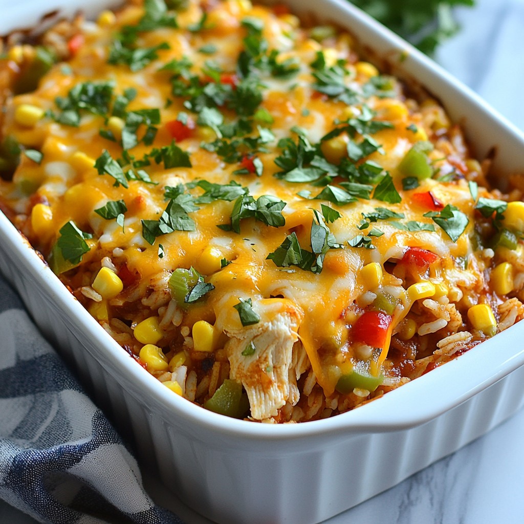 Family Dinners BBQ Chicken and Rice Casserole Treat