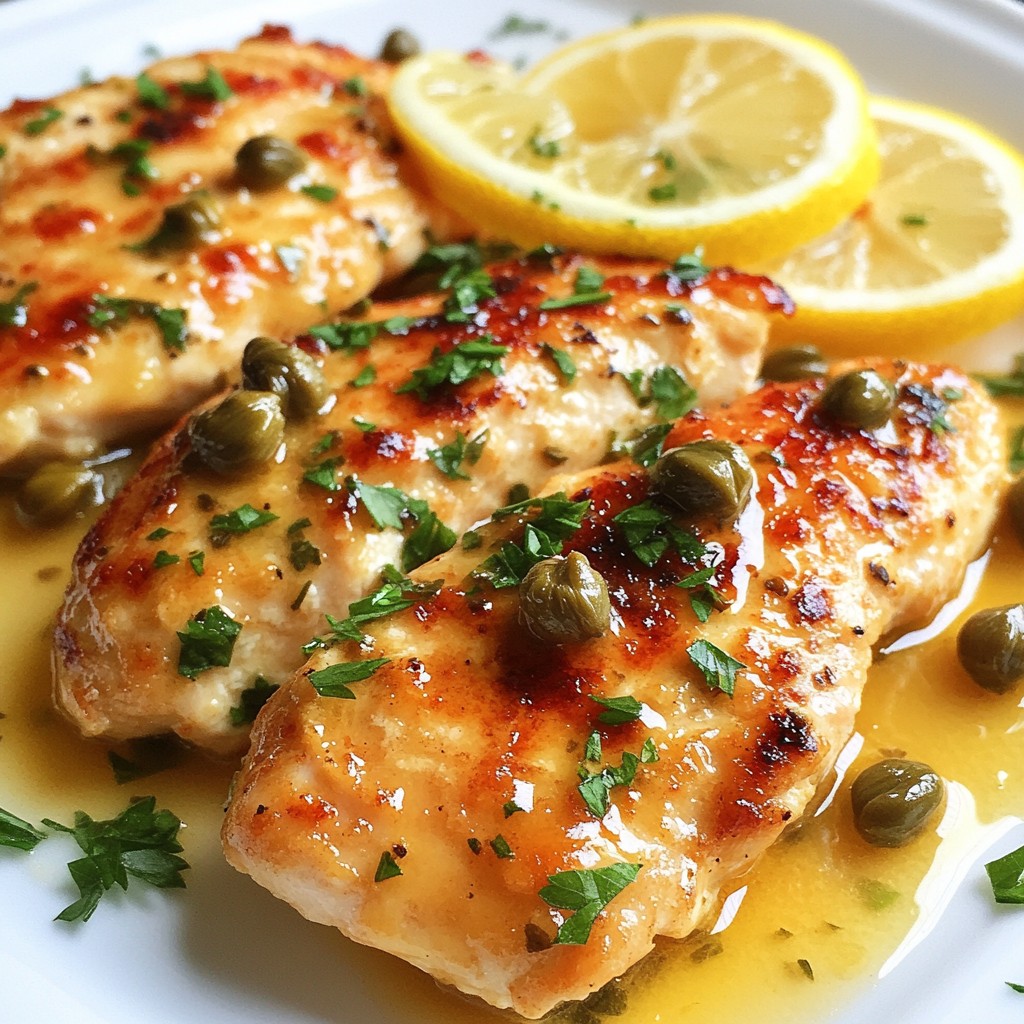 Italian Chicken Lemon Piccata Simple and Flavorful Meal