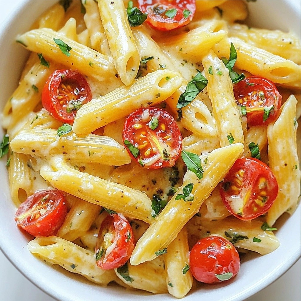 Family Dinners Cheesy Herb Tomato Basil Pasta Delight