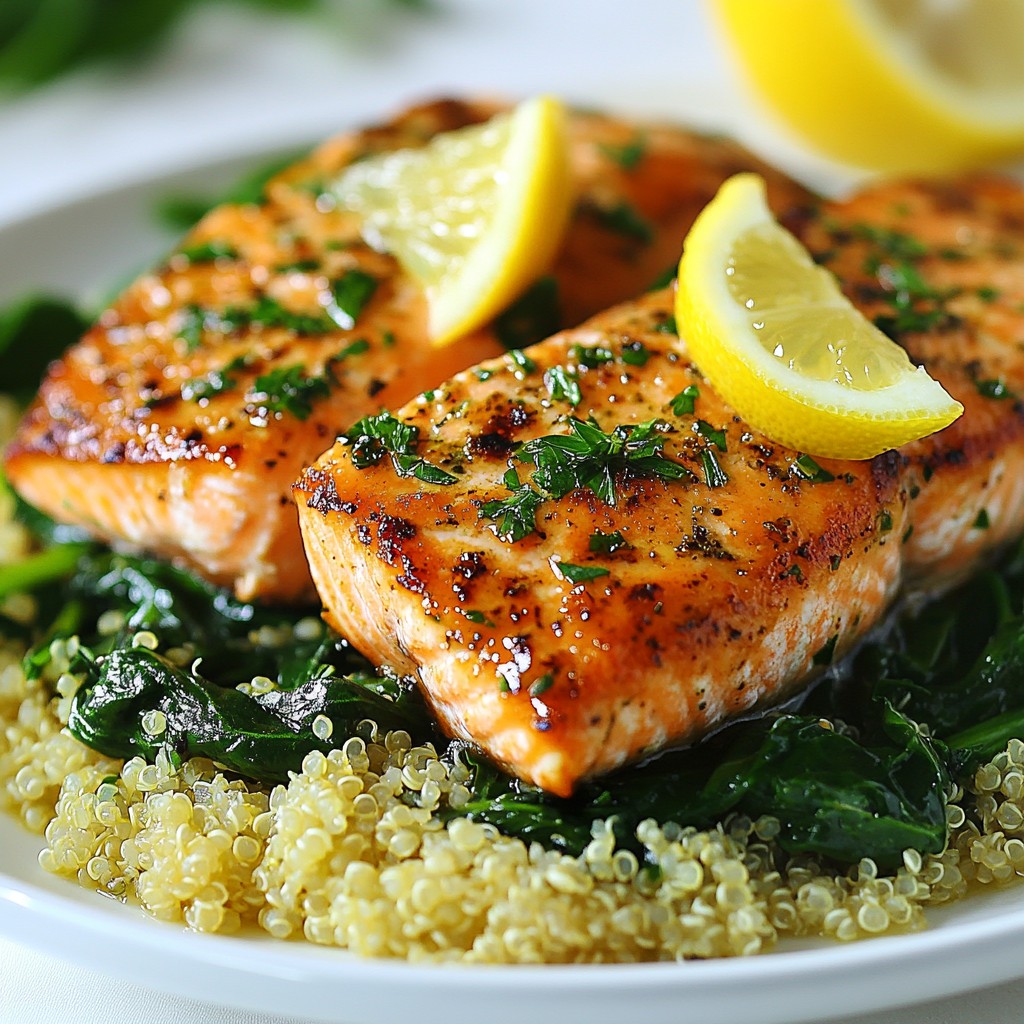 Healthy Dinners Grilled Lemon Herb Salmon Delight