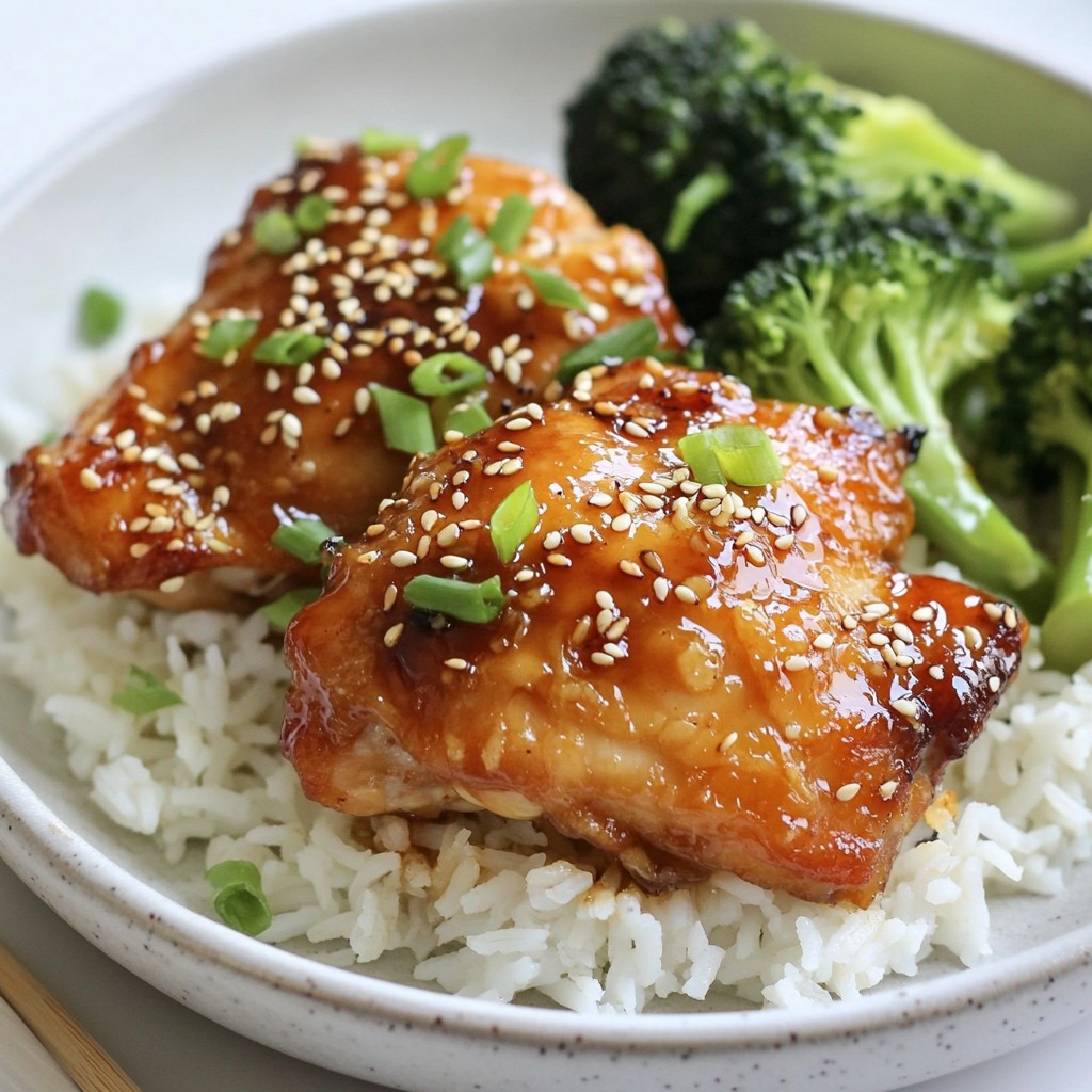 Family Dinners Teriyaki Chicken Thighs Simple Meal