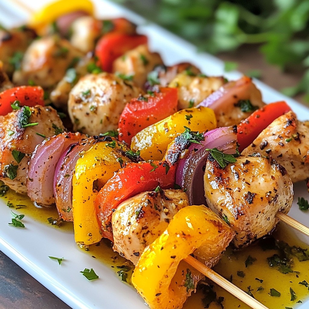 Quick Dinners Lemon Pepper Chicken Skewers Recipe