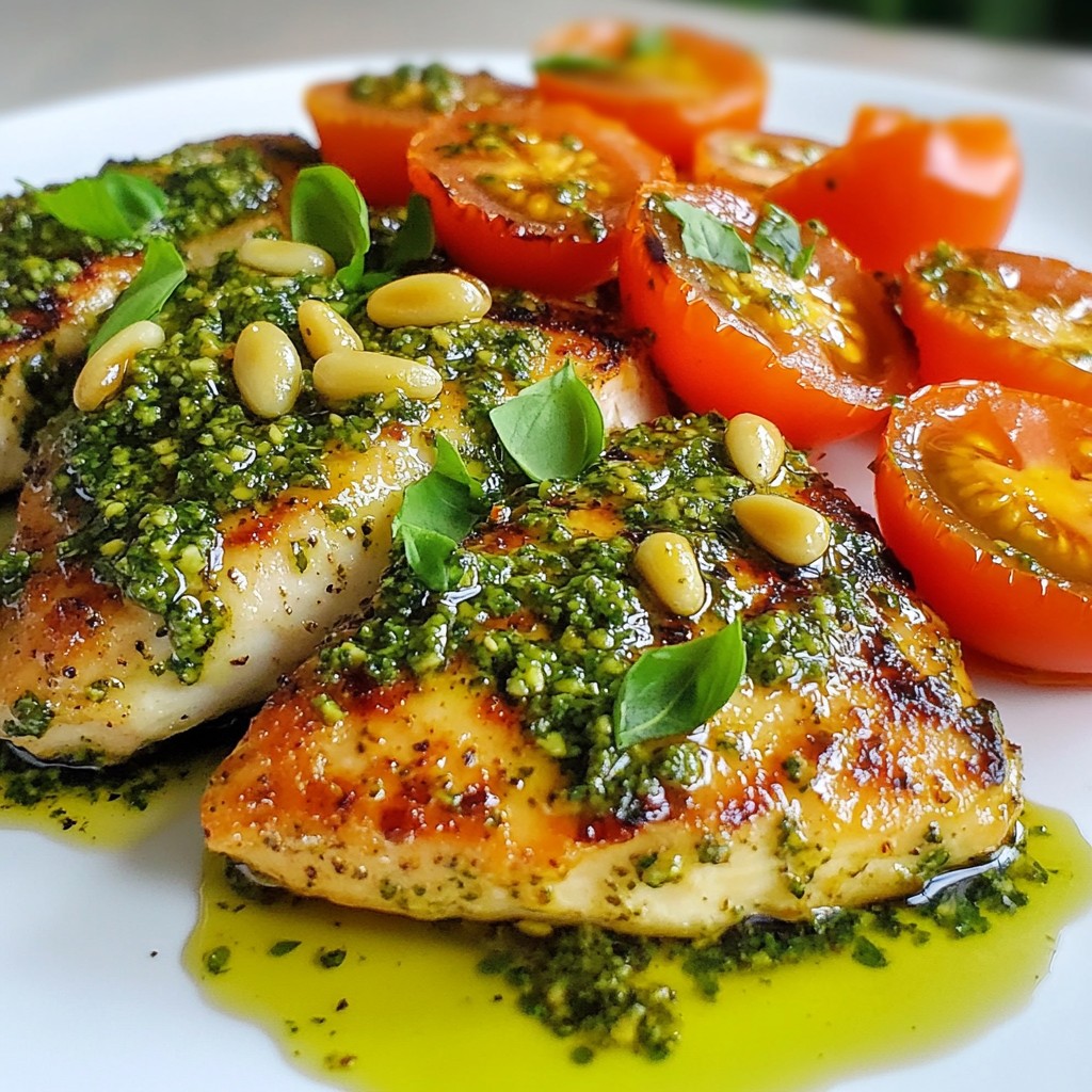 Gourmet Dinners Basil Pesto Chicken Breasts Delight