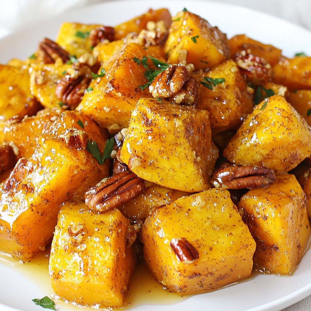 Maple Pecan Roasted Sweet Potatoes Tasty Side Dish