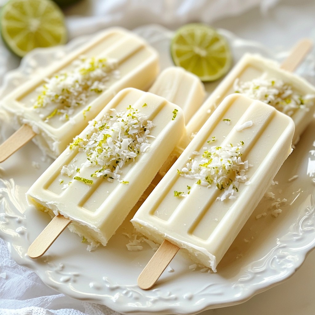 Creamy Coconut Lime Popsicles Refreshing Summer Treat