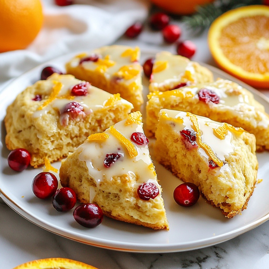 Orange Glazed Cranberry Scones Delightful and Easy Recipe