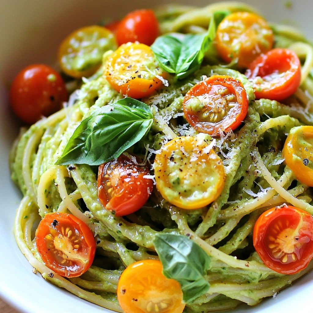 Creamy Avocado Pasta Simple and Delicious Meal