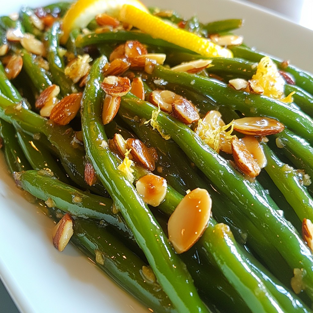 Honey Garlic Almond Green Beans Flavorful Side Dish