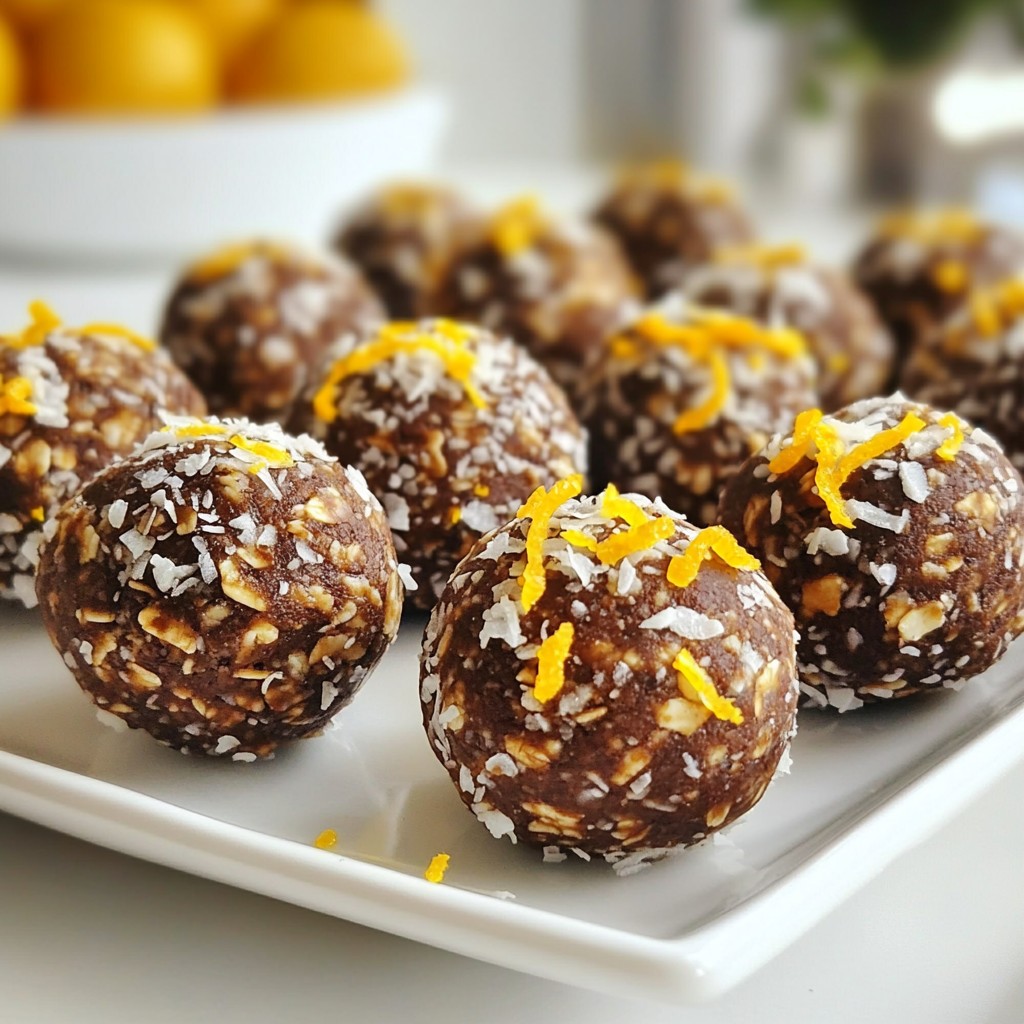 Chocolate Orange Energy Balls Nutritious Snack Option