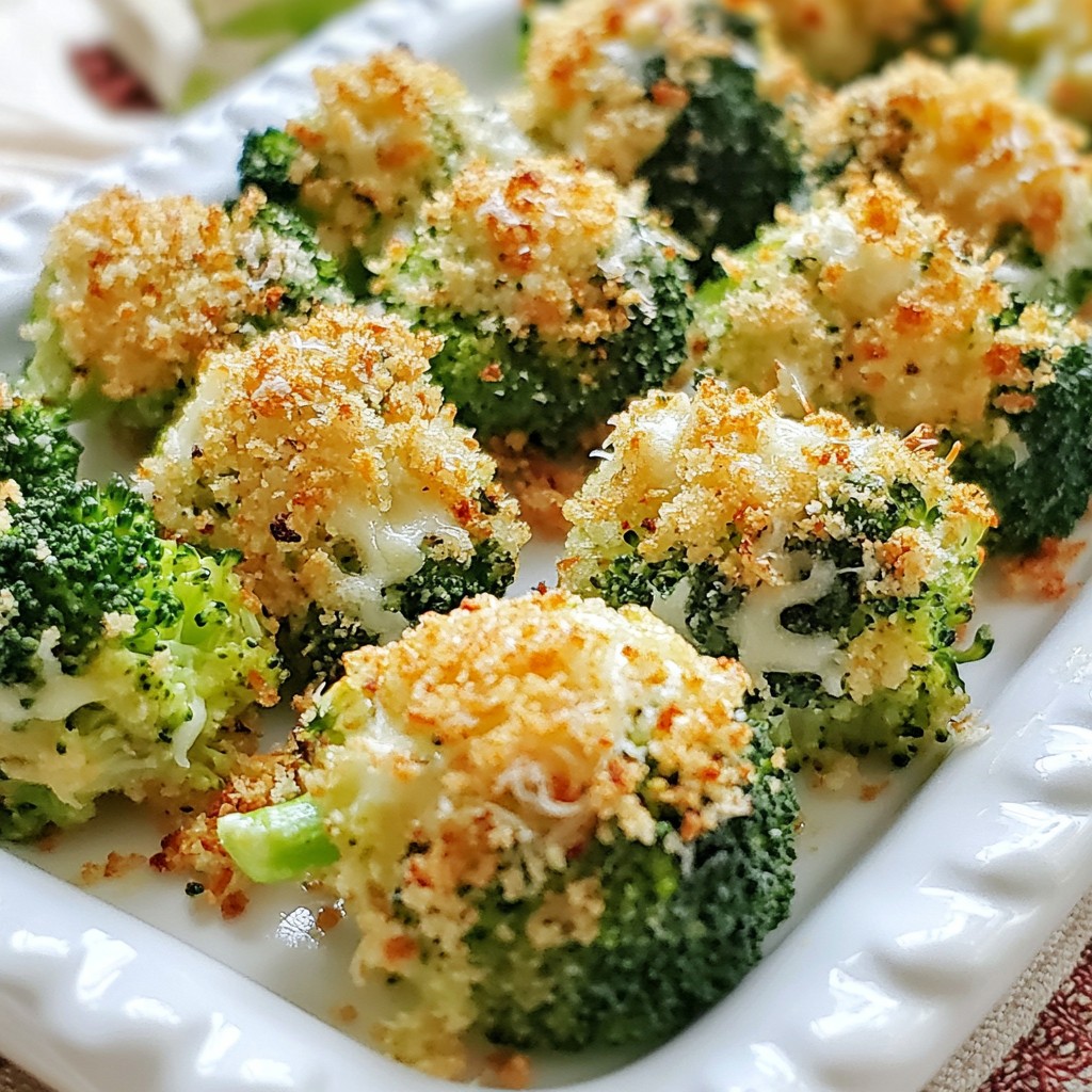 Garlic Parmesan Broccoli Bites Flavorful Snack Delight