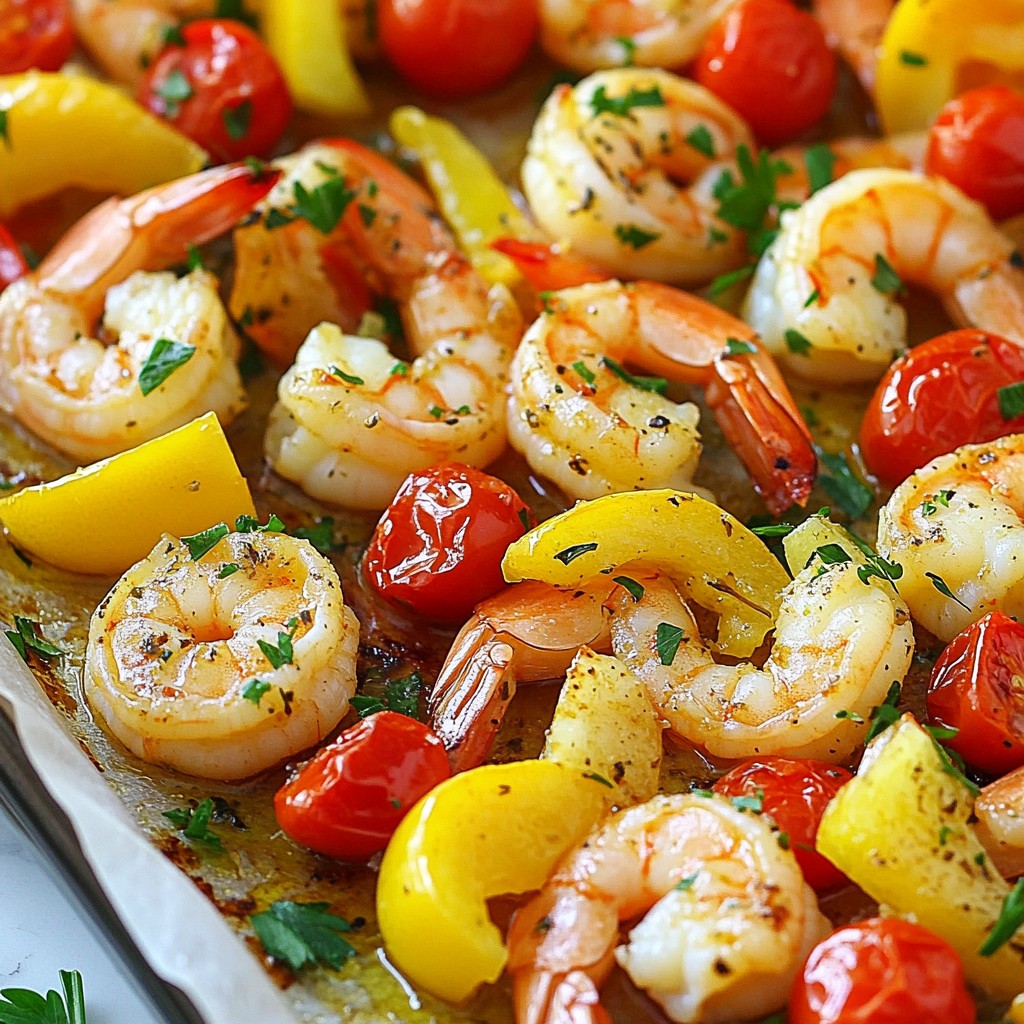 Sheet Pan Lemon Herb Shrimp Tasty and Fast Dinner