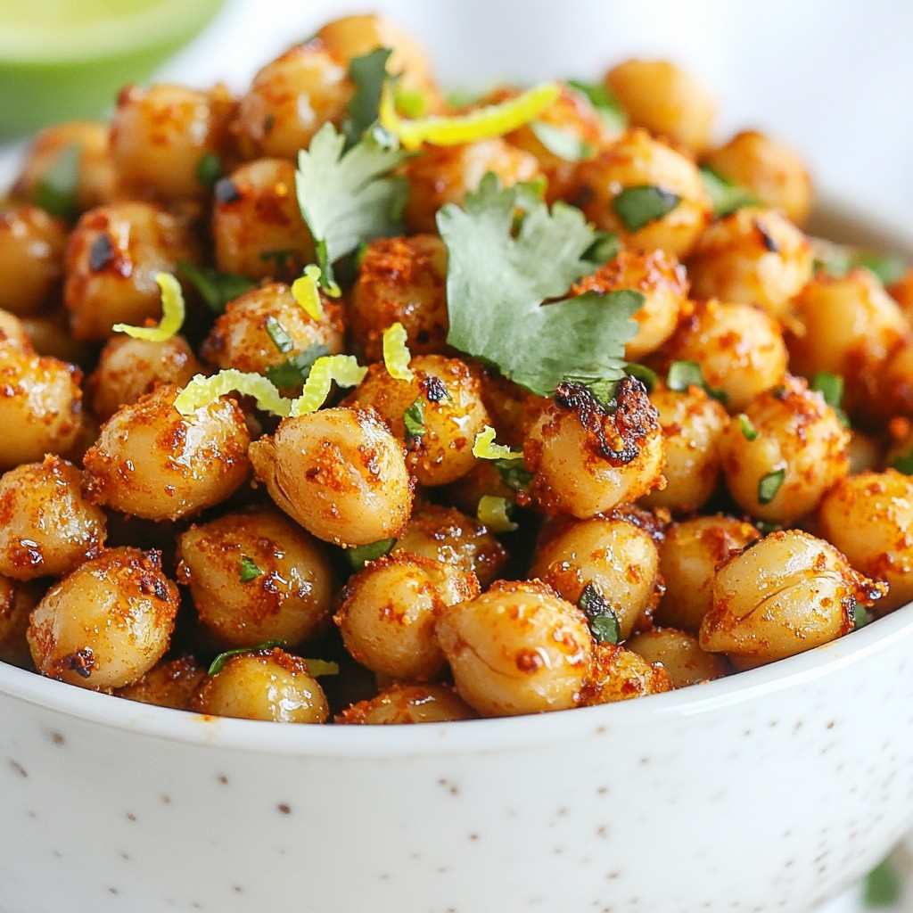 Chili Lime Roasted Chickpeas Crunchy and Flavorful Snack
