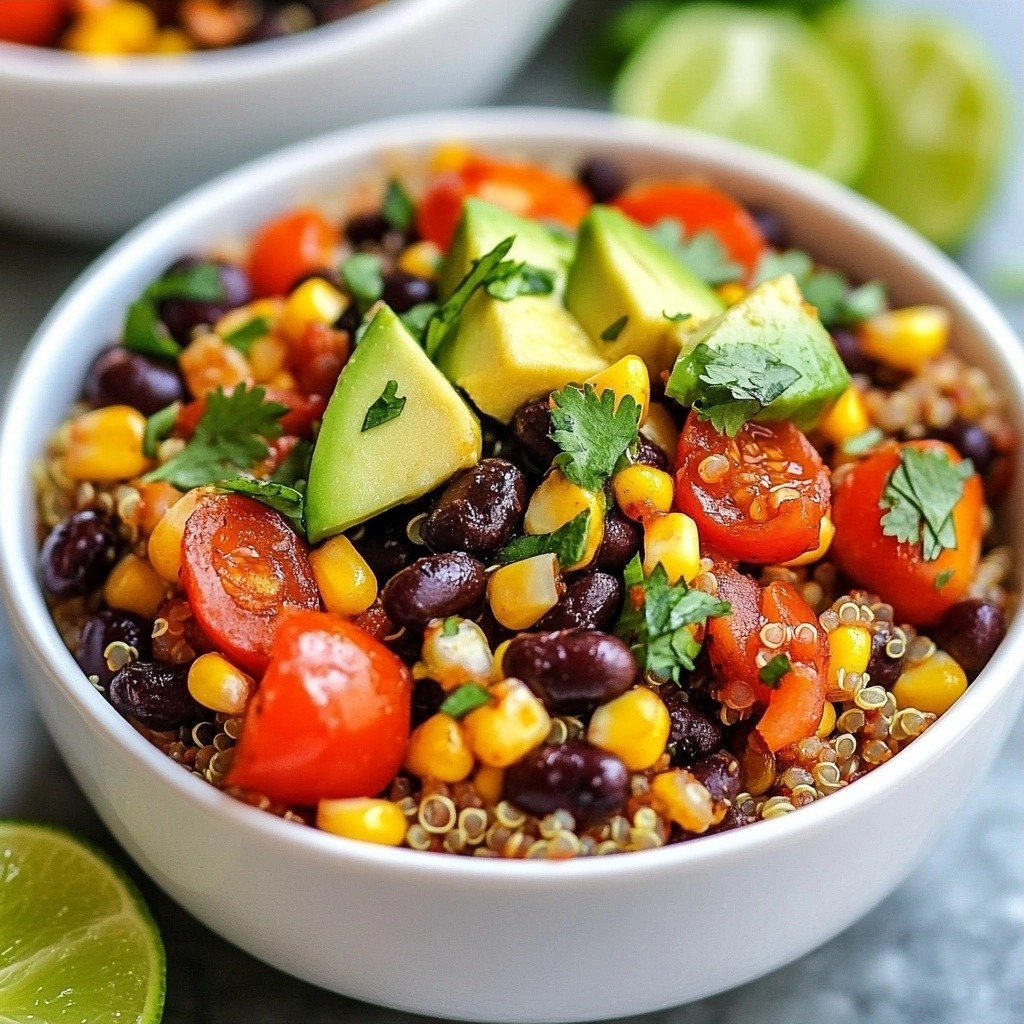 Healthy Dinners Spicy Black Bean Quinoa Bowls Recipe