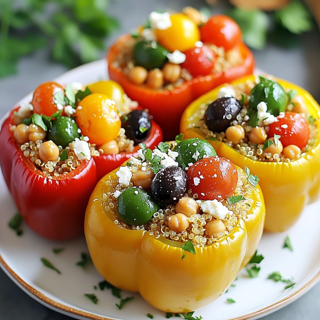 Mediterranean Stuffed Peppers Flavorful and Healthy Dish