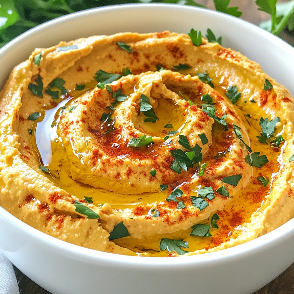 Roasted Red Pepper Hummus Delicious and Easy Recipe