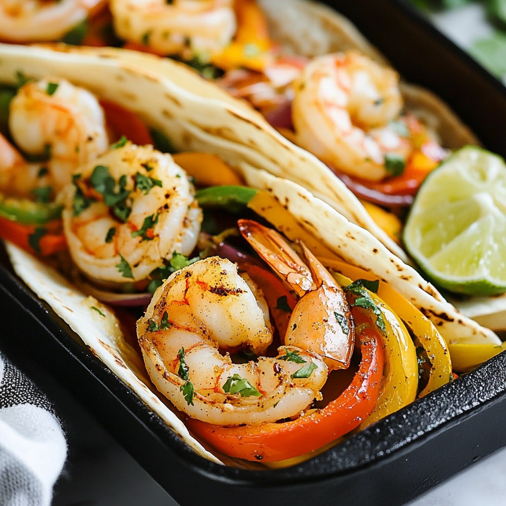 Cilantro Lime Shrimp Fajitas Flavorful and Easy Meal