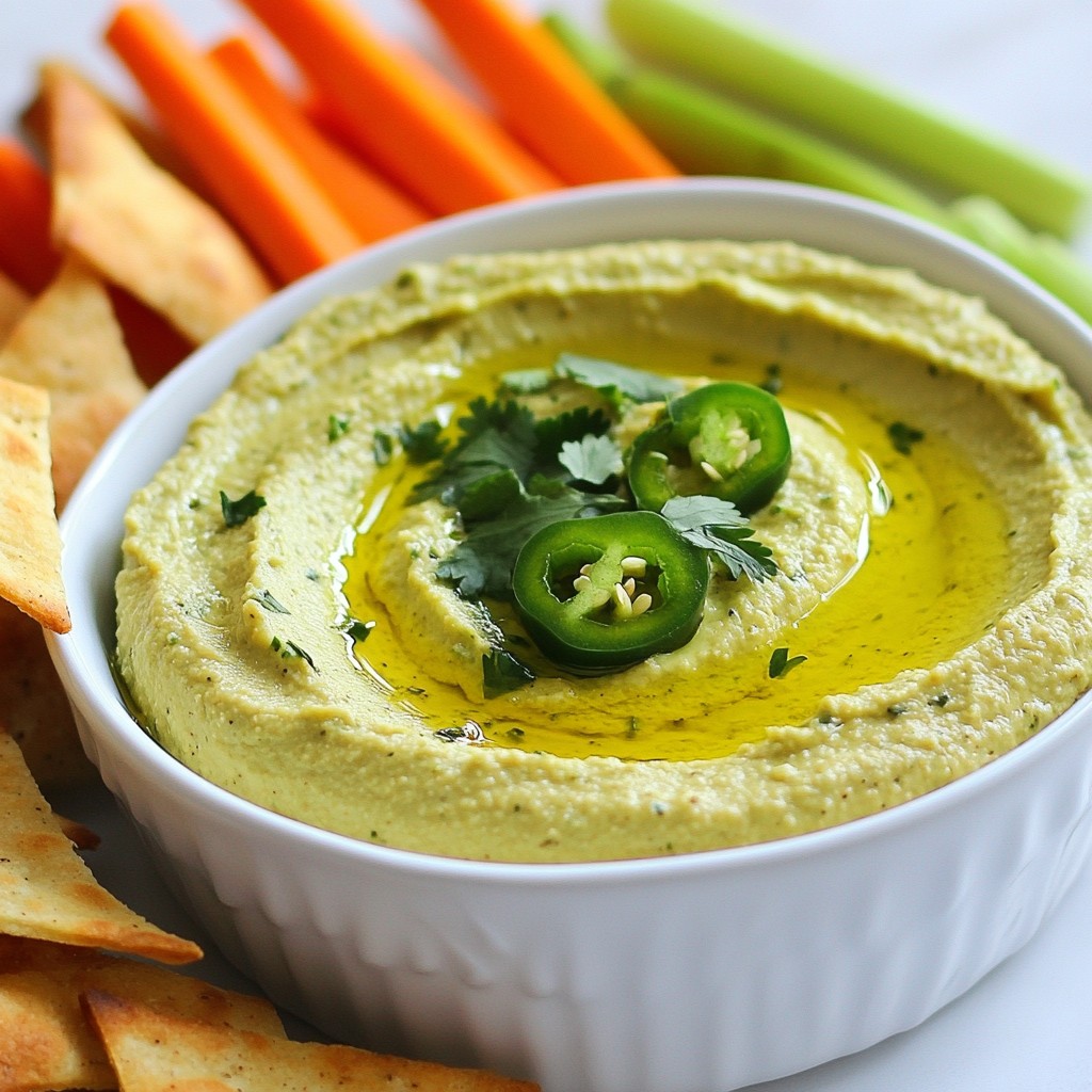 Jalapeño Lime Hummus Flavorful and Fresh Dip Recipe