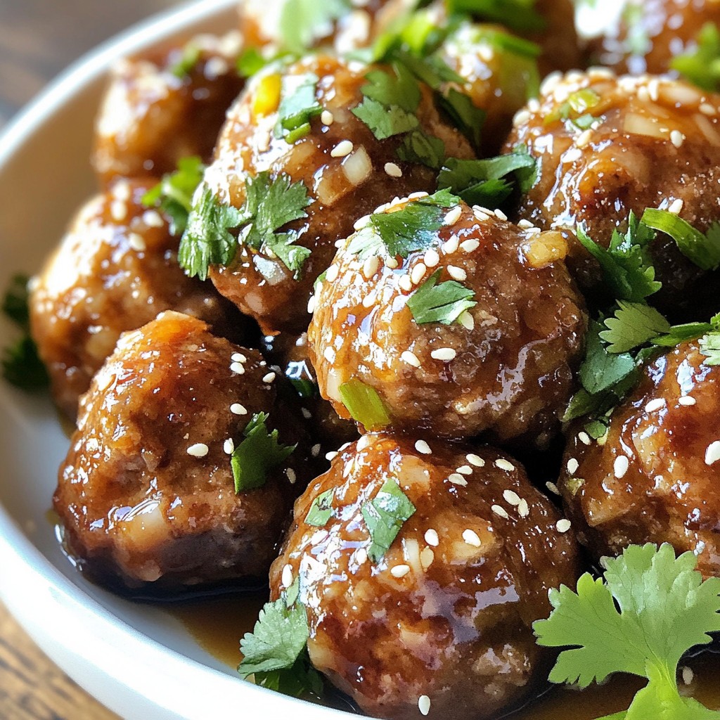 Sesame Soy Glazed Meatballs Easy and Flavorful Recipe