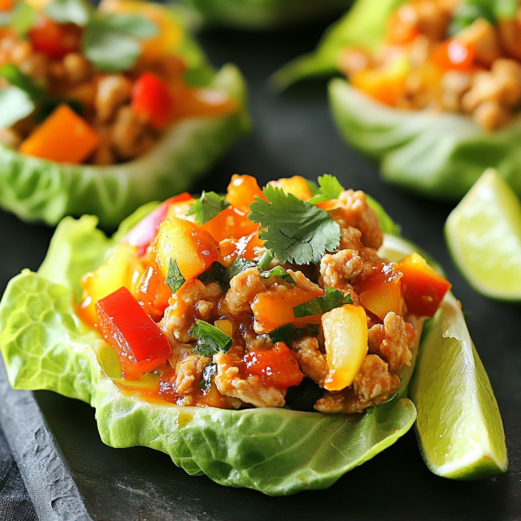 Spicy Sriracha Chicken Lettuce Cups Tasty and Easy