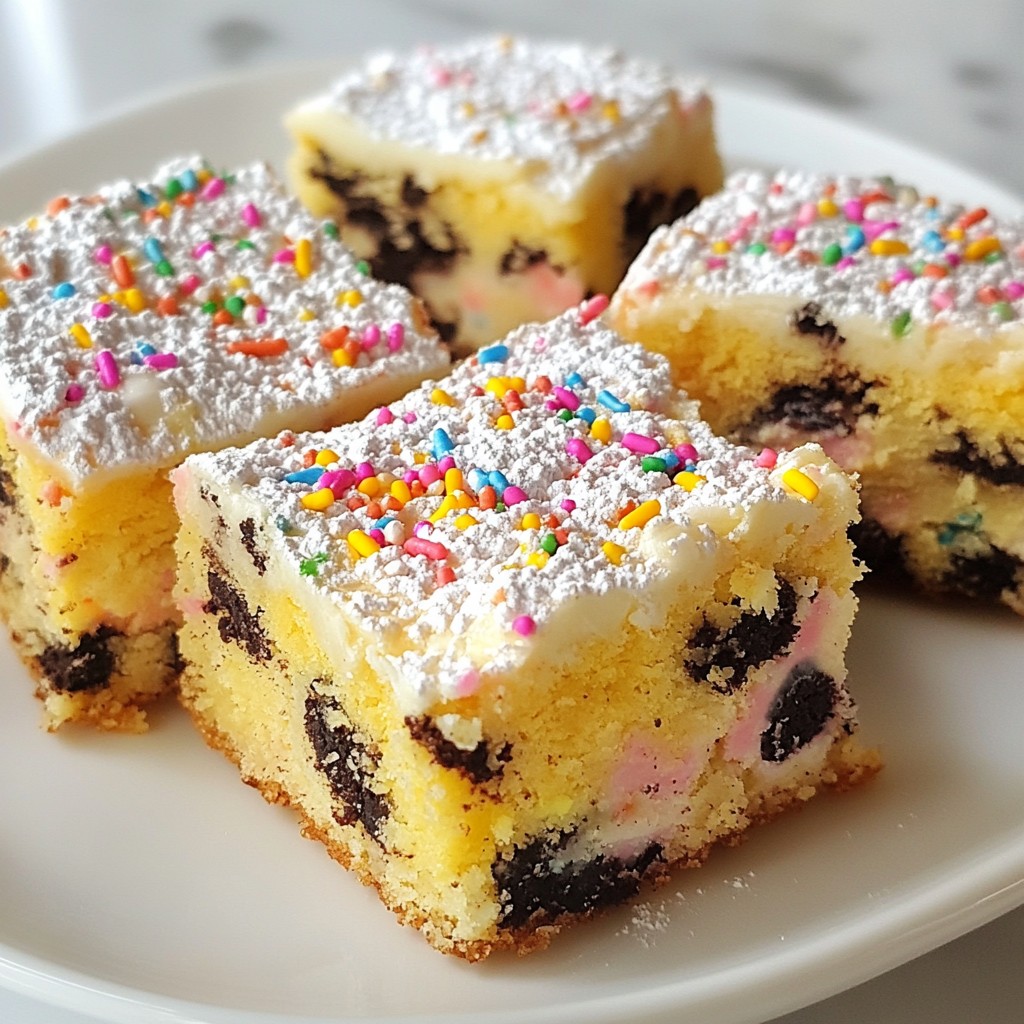 Oreo Funfetti Blondies Easy and Tasty Dessert Recipe