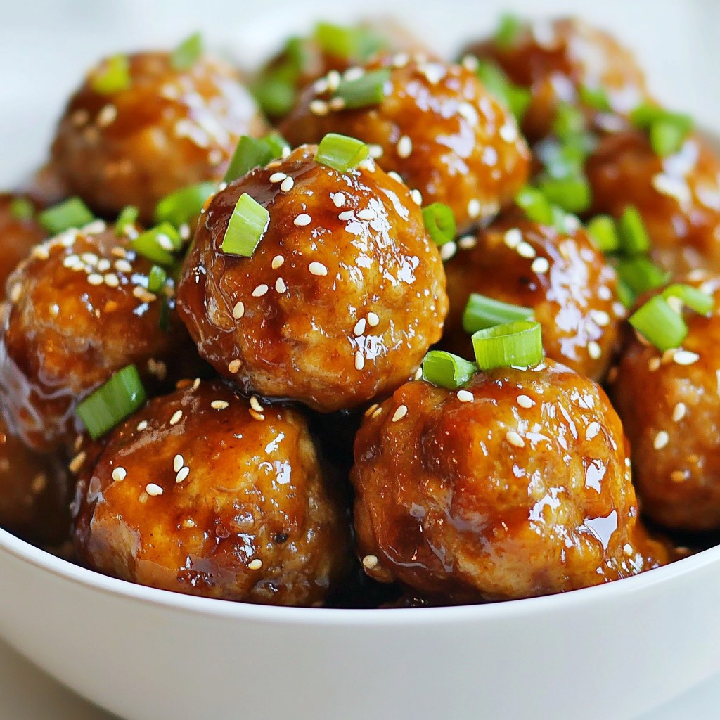Teriyaki Glazed Meatballs Easy and Flavorful Recipe