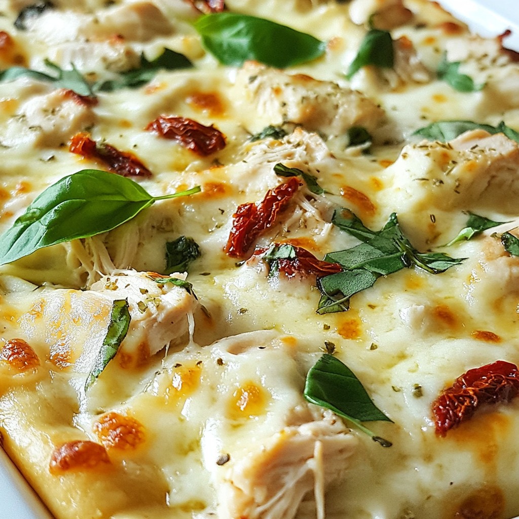 Loaded Chicken Alfredo Pizza Irresistible and Tasty