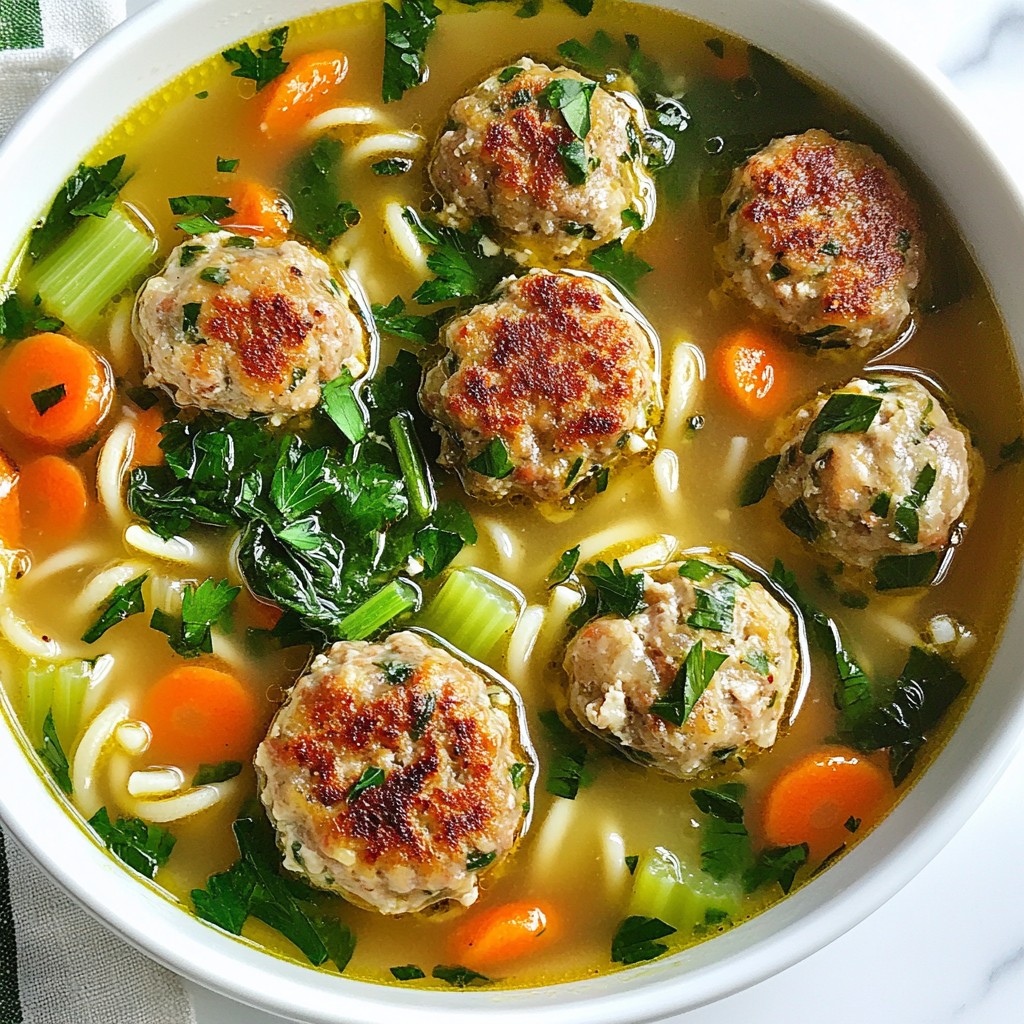 Italian Wedding Soup Cozy and Easy Recipe