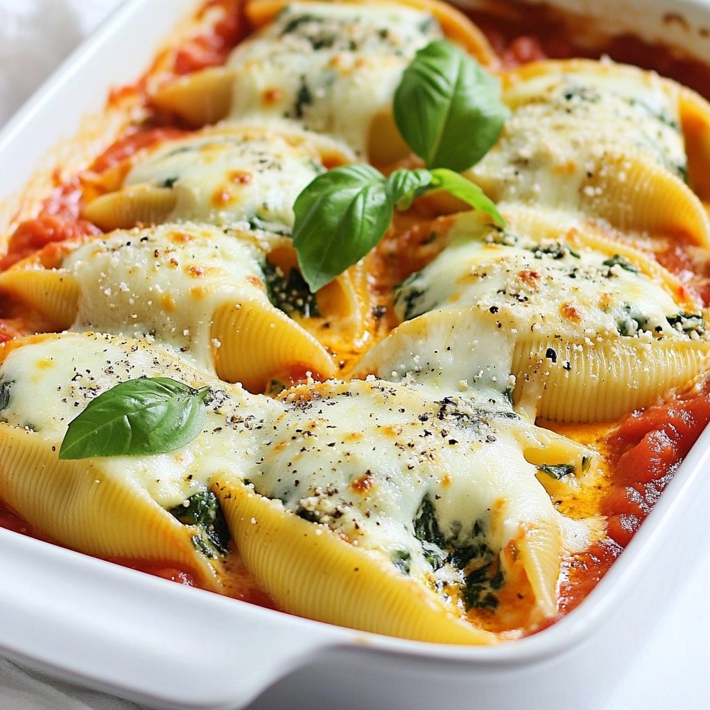 Family Dinners Creamy Spinach Ricotta Stuffed Shells Delight