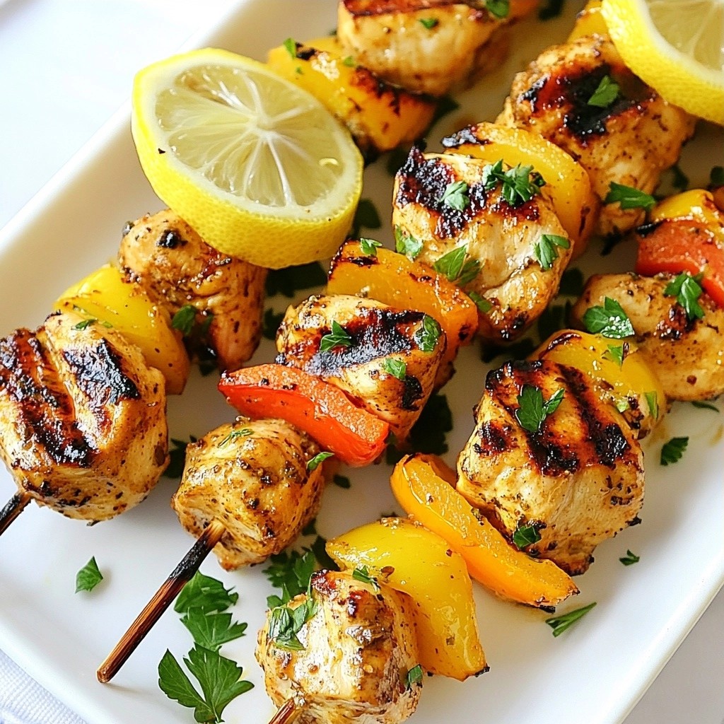 Quick Dinners Zesty Lemon Herb Chicken Skewers Recipe