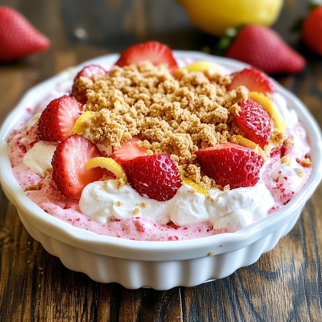 Strawberry Lemon Cheesecake Dip Irresistible Dessert Delight