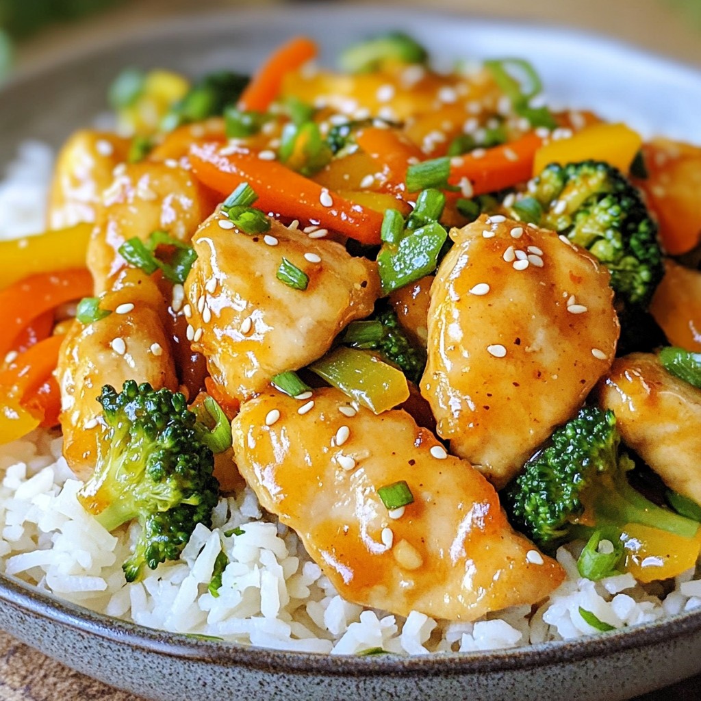 Honey Garlic Chicken Stir-Fry Quick and Easy Recipe