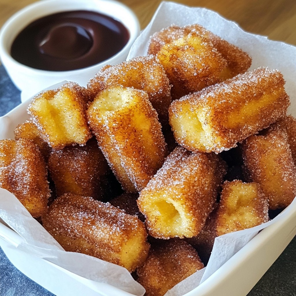 Cinnamon Sugar Churro Bites Tasty Homemade Snack