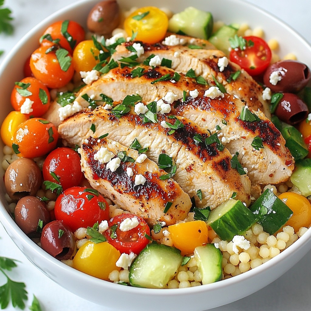 Meal Prep Dinners Mediterranean Chicken Couscous Delight