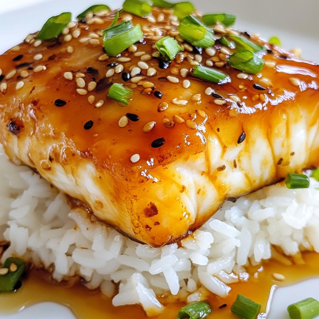 Gourmet Dinners Miso Glazed Cod with Ginger Rice Delight