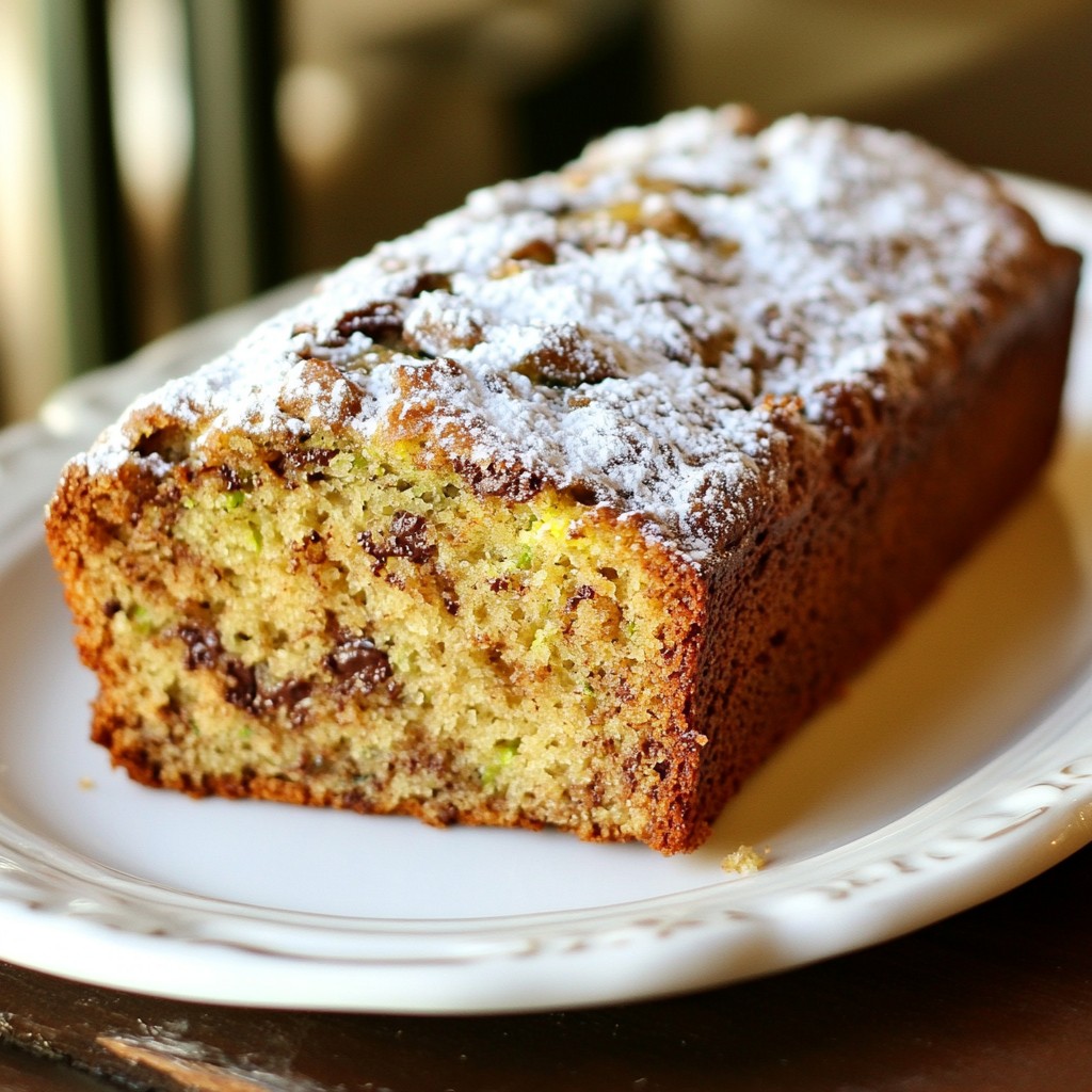 Chocolate Chip Zucchini Bread Tasty and Simple Recipe