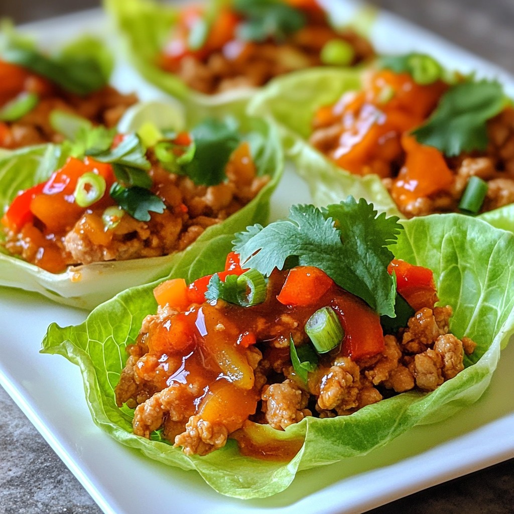 Sweet Chili Chicken Lettuce Cups Flavorful and Light