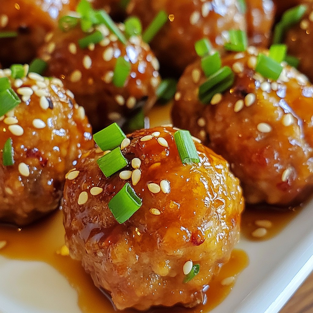 Honey Garlic Sesame Meatballs Tasty and Easy Recipe