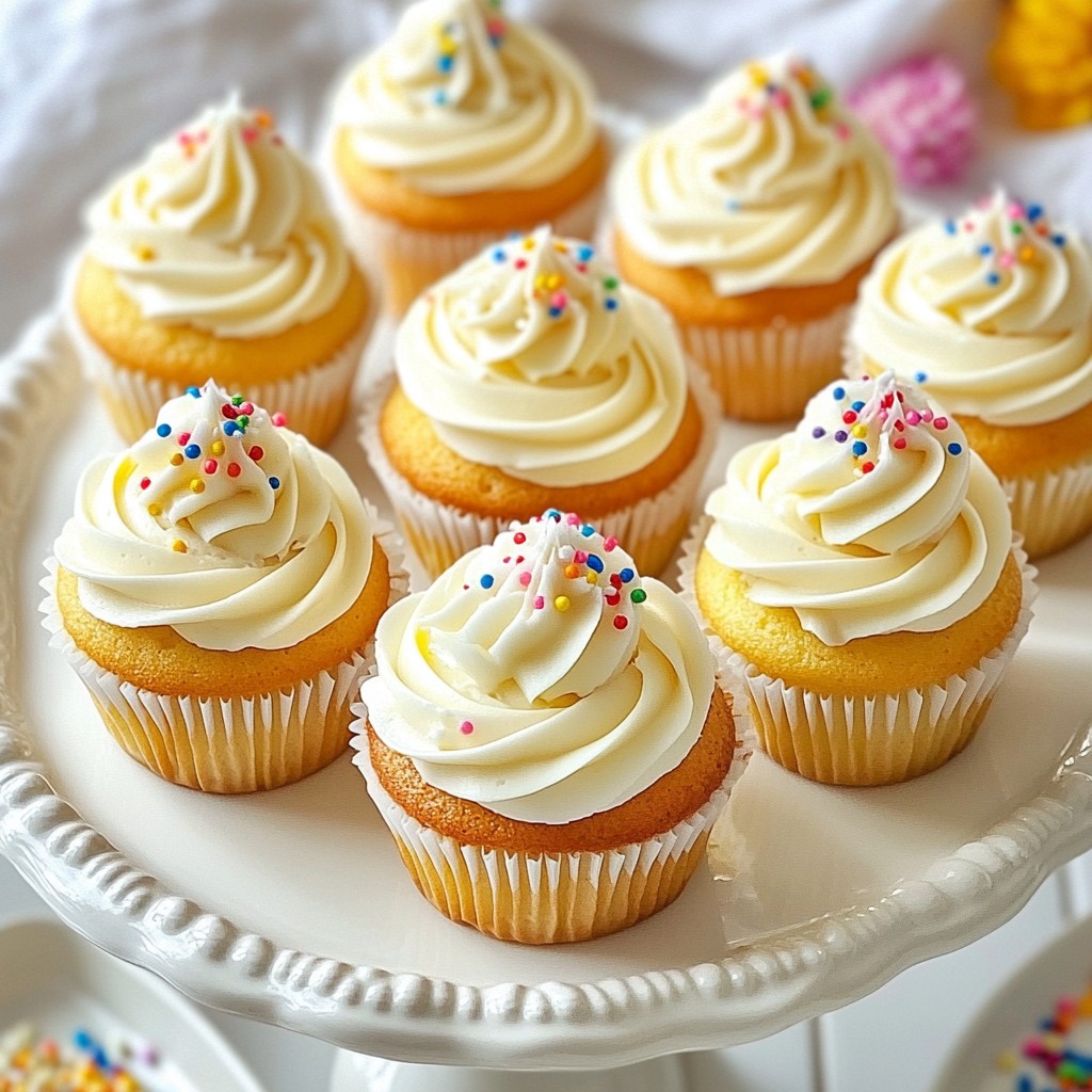 Classic Vanilla Cupcakes with Buttercream Delight